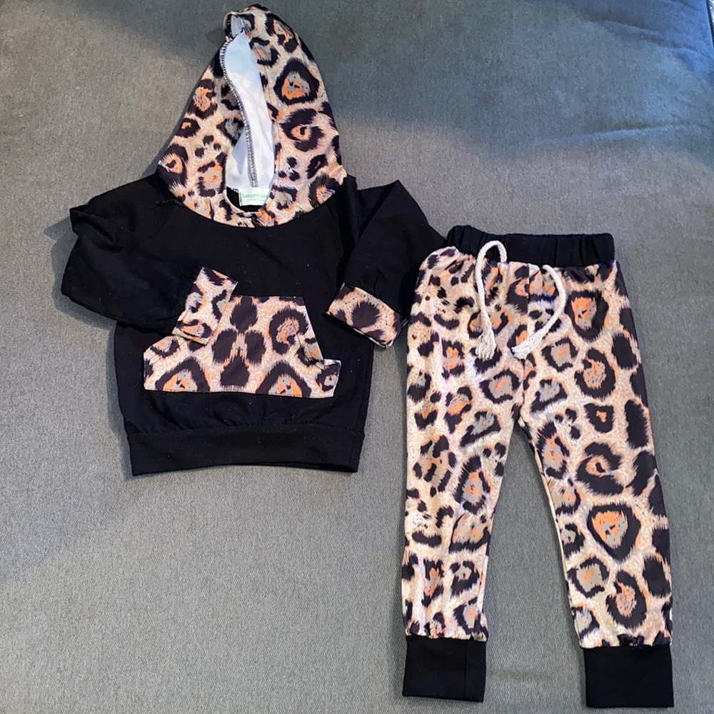 Leopard print set for baby 6-9m